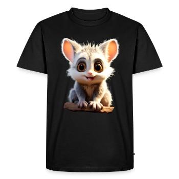 Galago Bush Baby Monkey Galagos Monkey Cute Galago - Men's Premium Organic T-Shirt - black - Front - Nico (187cm)