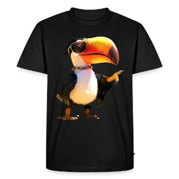 Toucan Rainforest South America Toucans Giant Toucan - Men's Premium Organic T-Shirt - black - Front - Nico (187cm)