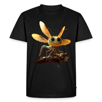 Dragonfly Dragonfly Colorful Wings Cute Dragonflies - Men's Premium Organic T-Shirt - black - Front - Nico (187cm)