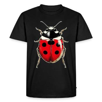 coccinelle coccinelle insectes coccinelles mignonnes colorées - T-shirt Premium bio Homme - noir - Devant - Nico (187cm)
