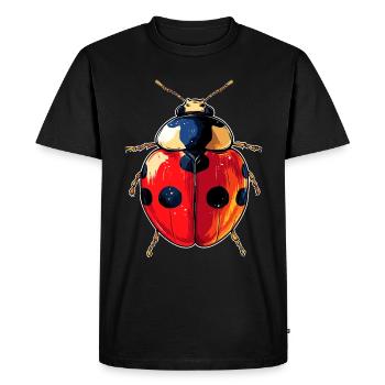 coccinelle coccinelle insectes coccinelles mignonnes colorées - T-shirt Premium bio Homme - noir - Devant - Nico (187cm)