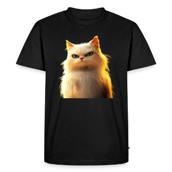 Chat Persan Chat Persan Chat Persan Chats Mignons - T-shirt Premium bio Homme - noir - Devant - Nico (187cm)