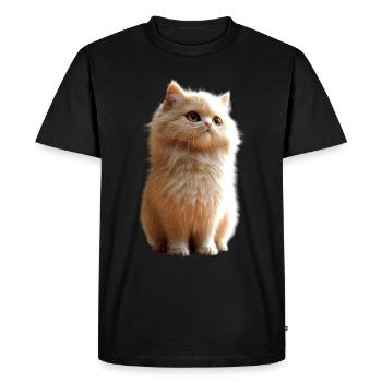 Chat Persan Chat Persan Chat Persan Chats Mignons - T-shirt Premium bio Homme - noir - Devant - Nico (187cm)