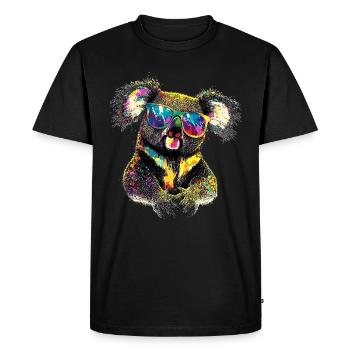 Koala Bear Australia Koala Bear Cute Koala Bears - Men's Premium Organic T-Shirt - black - Front - Nico (187cm)