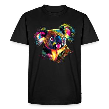 Koala Bear Australia Koala Bear Cute Koala Bears - Men's Premium Organic T-Shirt - black - Front - Nico (187cm)