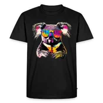 Koala Bear Australia Koala Bear Cute Koala Bears - Men's Premium Organic T-Shirt - black - Front - Nico (187cm)
