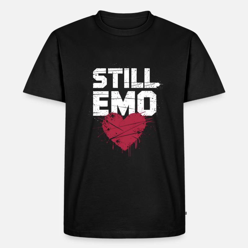 Still Emo! Emo Goth Alternative - Männer Premium Bio T-Shirt - Schwarz