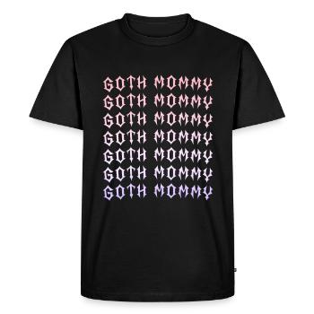 Goth Mommy! Gothic Aesthetics Y2K Cross - Men's Premium Organic T-Shirt - black - Front - Nico (187cm)