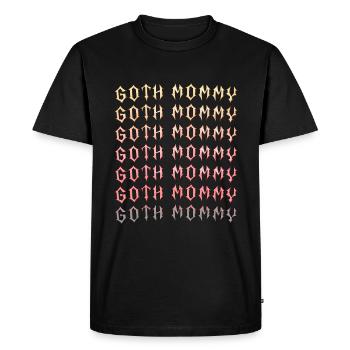 Goth Mommy! Gothic Aesthetics Y2K Cross - Men's Premium Organic T-Shirt - black - Front - Nico (187cm)
