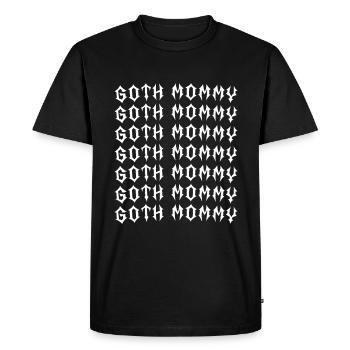 Goth Mommy! Gothic Aesthetics Y2K Cross - Men's Premium Organic T-Shirt - black - Front - Nico (187cm)