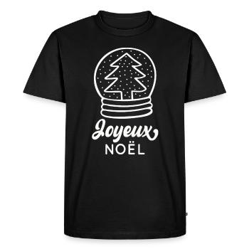 Joyeux Noël - T-shirt Premium bio Homme - noir - Devant - Nico (187cm)