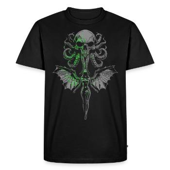 Fallen angel - Men's Premium Organic T-Shirt - black - Front - Nico (187cm)