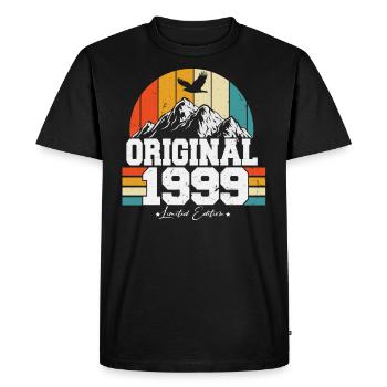 Original 1999 Vintage Retro Cadeau d’anniversaire - T-shirt Premium bio Homme - noir - Devant - Nico (187cm)
