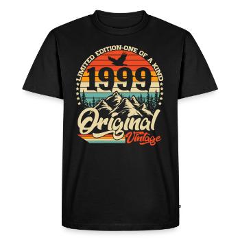 Original 1999 Vintage Retro Cadeau d’anniversaire - T-shirt Premium bio Homme - noir - Devant - Nico (187cm)
