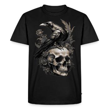 Âme sombre - T-shirt Premium bio Homme - noir - Devant - Nico (187cm)
