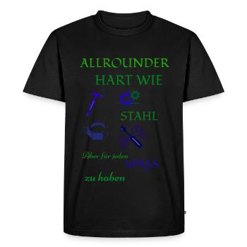 Artisan coffee and beer - Men's Premium Organic T-Shirt - black - Front - Nico (187cm)
