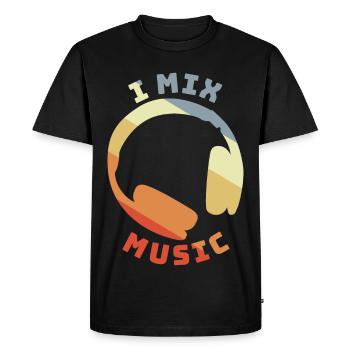 Citation DJ - T-shirt Premium bio Homme - noir - Devant - Nico (187cm)