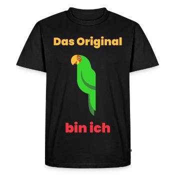 L’original, c’est moi - T-shirt Premium bio Homme - noir - Devant - Nico (187cm)