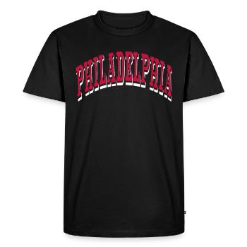Philadelphie - T-shirt Premium bio Homme - noir - Devant - Nico (187cm)