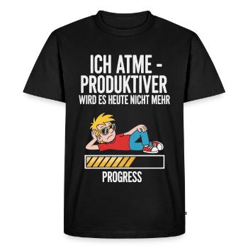 Conception de motivation humoristique pour les loisirs - T-shirt Premium bio Homme - noir - Devant - Nico (187cm)