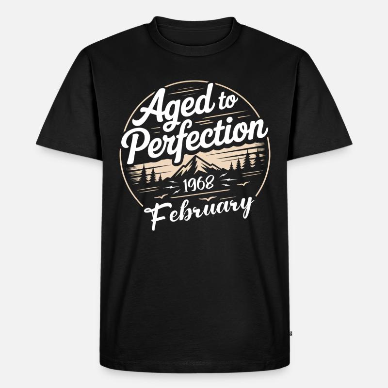 Februar 1968  - Männer Premium Bio T-Shirt - Schwarz