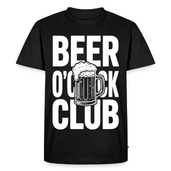 Club de l’Heure de la Bière - T-shirt Premium bio Homme - noir - Devant - Nico (187cm)