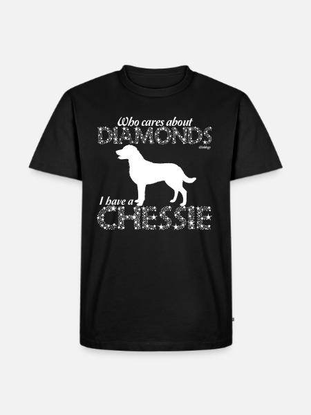 Chessie Diamonds - Men's Premium Organic T-Shirt - black