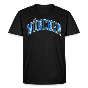 Munich - T-shirt Premium bio Homme - noir - Devant - Nico (187cm)