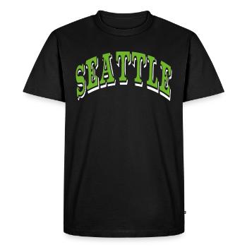 Seattle - T-shirt Premium bio Homme - noir - Devant - Nico (187cm)