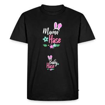 Ostern Schwanger Outfit Ankündigen Großeltern - Männer Premium Bio T-Shirt - Schwarz - Vorne - Nico (187cm)