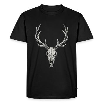 Bois de cerf - Chapiteau, bière et plaisir - T-shirt Premium bio Homme - noir - Devant - Nico (187cm)
