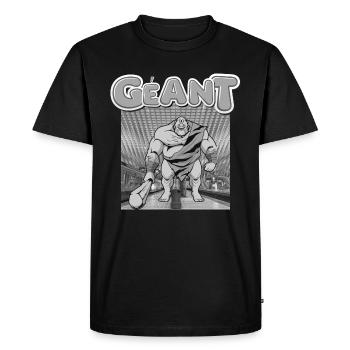 homme géant - T-shirt Premium bio Homme - noir - Devant - Nico (187cm)