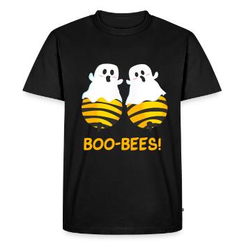BOO-BEES! Abeilles ou fantômes? - T-shirt Premium bio Homme - noir - Devant - Nico (187cm)