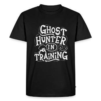 Paranormal investigator Ghost Hunter in training - Men's Premium Organic T-Shirt - black - Front - Nico (187cm)