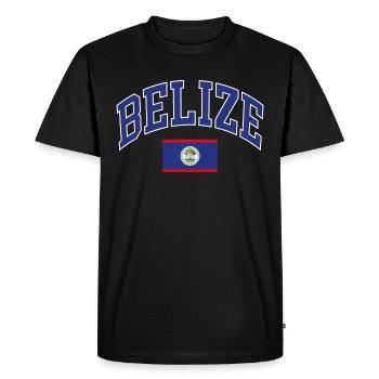 Belize - Men's Premium Organic T-Shirt - black - Front - Nico (187cm)
