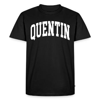 Quentin - T-shirt Premium bio Homme - noir - Devant - Nico (187cm)