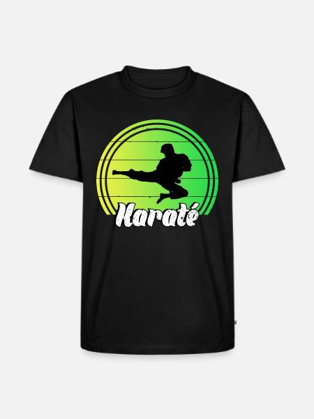 Karate - Männer Premium Bio T-Shirt - Schwarz