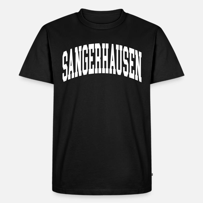 Sangerhausen - Männer Premium Bio T-Shirt - Schwarz