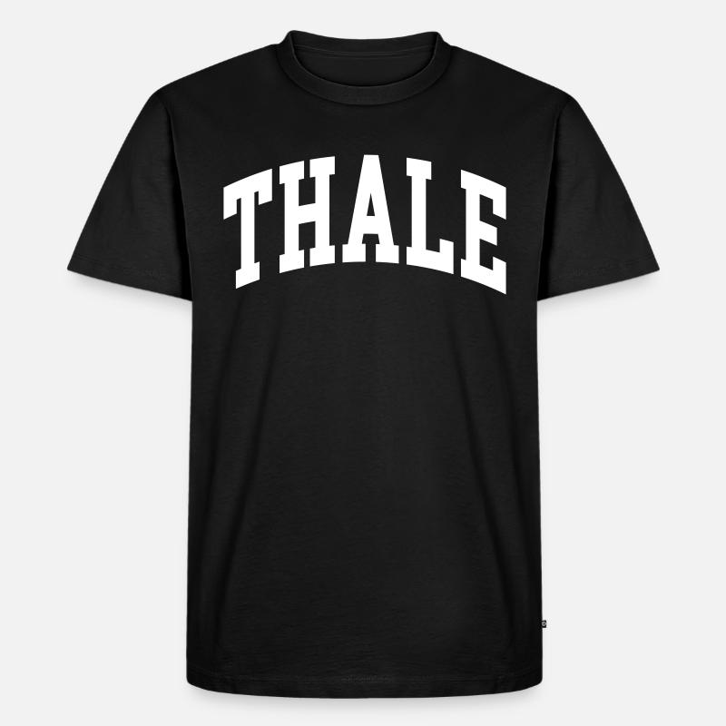 Thale - Männer Premium Bio T-Shirt - Schwarz