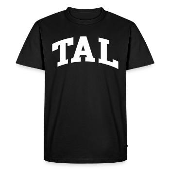 Vallée - T-shirt Premium bio Homme - noir - Devant - Nico (187cm)