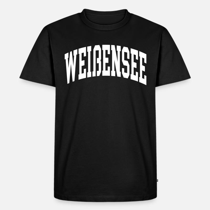 Weißensee - Männer Premium Bio T-Shirt - Schwarz