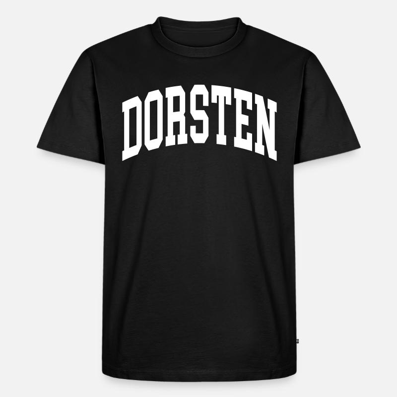 Dorsten - Männer Premium Bio T-Shirt - Schwarz