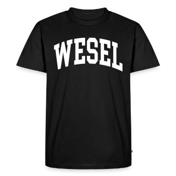 Wesel - T-shirt Premium bio Homme - noir - Devant - Nico (187cm)