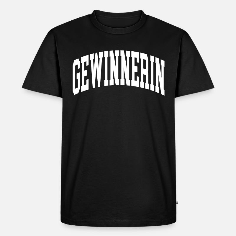 Gewinnerin - Männer Premium Bio T-Shirt - Schwarz
