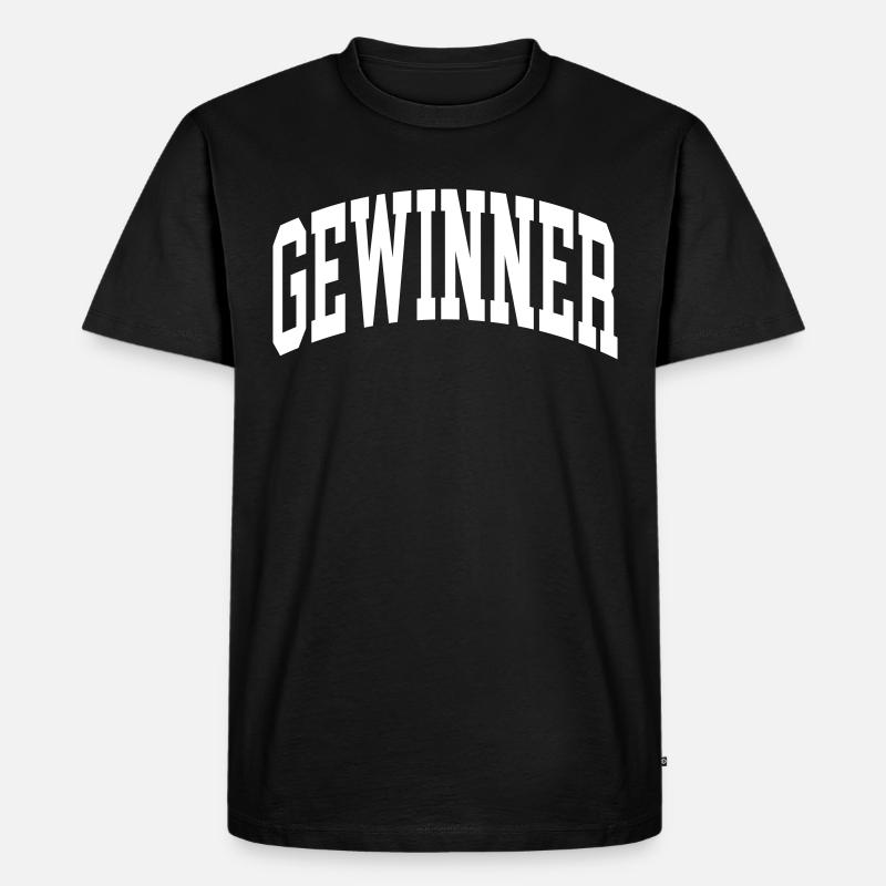 Gewinner - Männer Premium Bio T-Shirt - Schwarz
