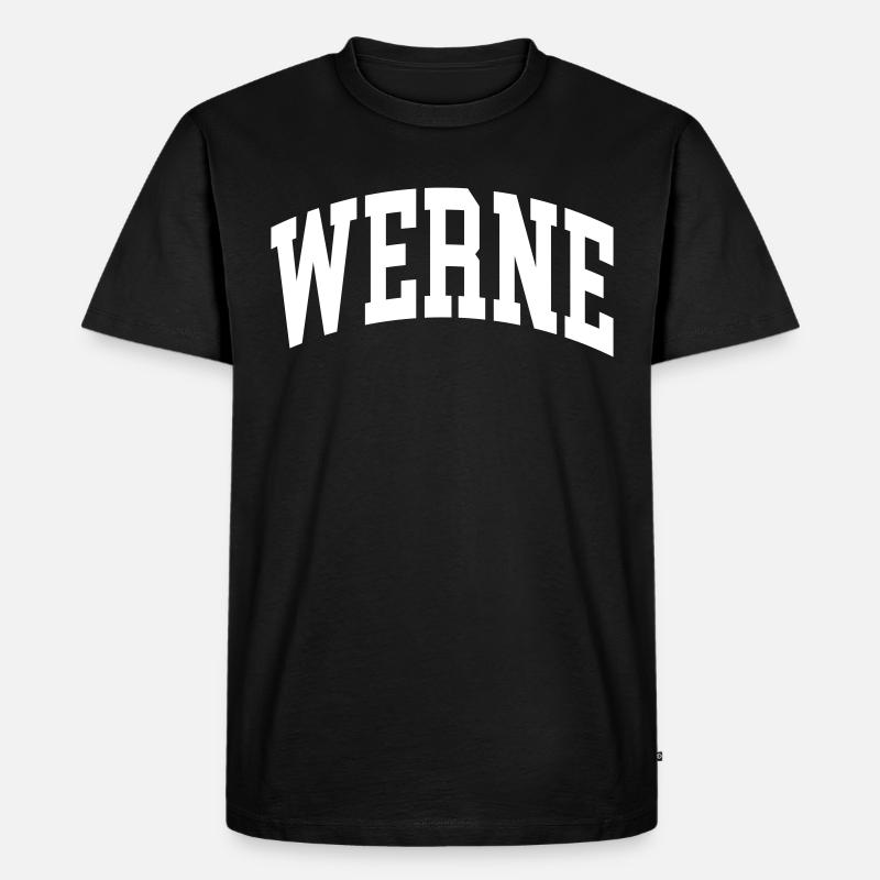 Werne - Männer Premium Bio T-Shirt - Schwarz