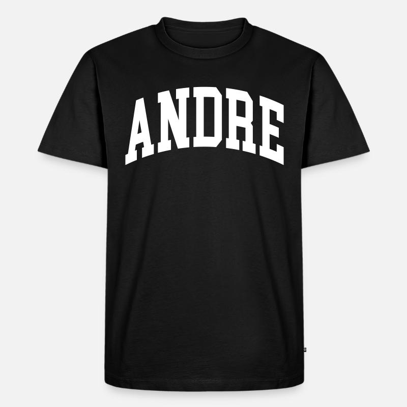 Andre - Männer Premium Bio T-Shirt - Schwarz