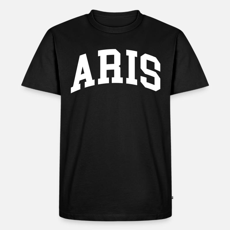 Aris - Männer Premium Bio T-Shirt - Schwarz