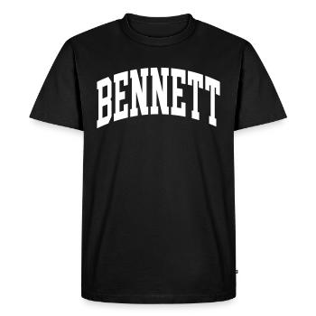 Bennett - T-shirt Premium bio Homme - noir - Devant - Nico (187cm)
