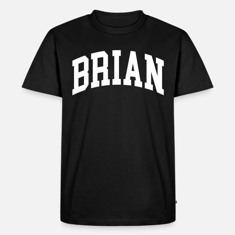 Brian - Männer Premium Bio T-Shirt - Schwarz
